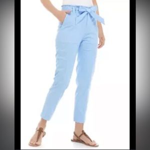 Petite Patch Pocket Tie Waist Pants Crown & Ivy Size 4